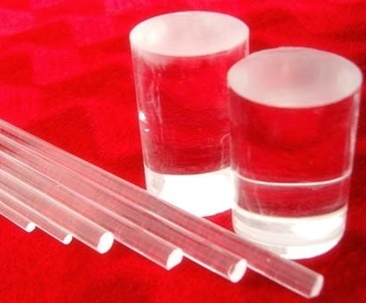 polished transparent quartz glass rod customized size ,fused silica rod  diameter from 2mm to 30mm