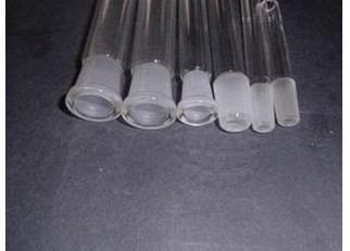 high quality standard quartz glass  female joint  and male  joint