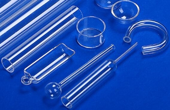Customized flat bottom or round bottom Transparent quartz tube  grinding  corrosion resistance