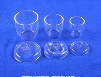 high purity transparent glass quartz crucible flat bottom  capacity 10ml 20ml 30ml 50ml 100ml 120ml