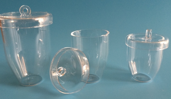 transparent quartz glass crucible  volume 10ml 20ml 30ml 50ml 100ml 120ml customized