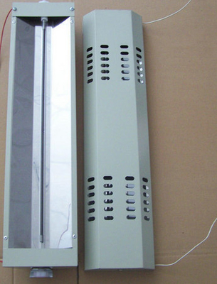 high quality gold plating  heating element twin quartz tubes , half gold coated quartz heating lamp