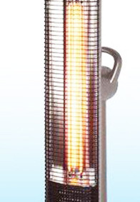 high quality gold plating  heating element twin quartz tubes , half gold coated quartz heating lamp