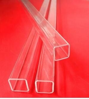 quartz tube transparent square quartz glass tube cuboid quartz tube rectangular quartz pipe