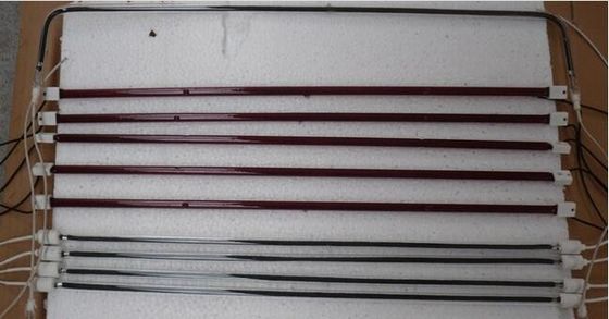 Ruby quartz glass carbon fiber heating element warm quickly safe heater far infrared quartz heating lamp